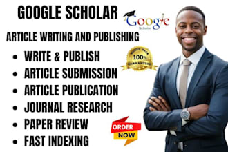 write, publish format research article in google scholar peer reviewed journal