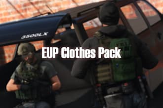 design custom fivem clothing, eup packs, and gang gear