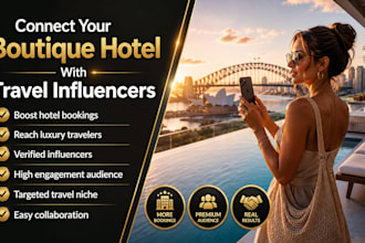 connect your boutique hotel with travel influencers for bookings
