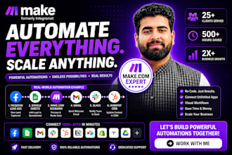 build makecom automation scenarios and workflow for your business
