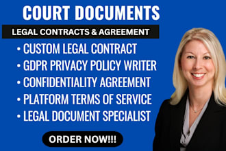 write legal contracts and agreements