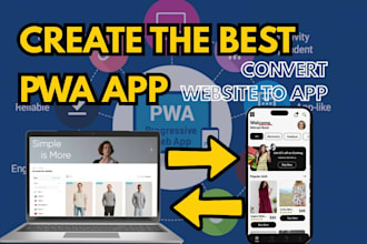 develop custom pwa progressive web app with offline access push notifications
