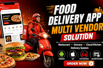 build food delivery app solution multi business food ecommerce logistics web app
