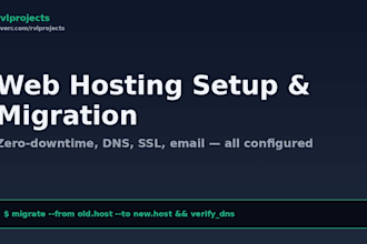 set up your web hosting and migrate your website