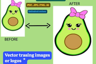 make vector images and logo convert to vector images