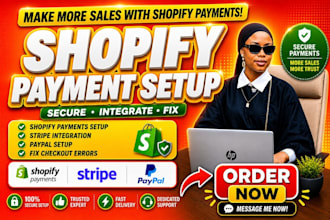 integrate paypal stripe shopify payment gateway setup verified secure checkout