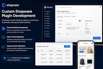 build, customize and optimize your shopware store and plugin customisation