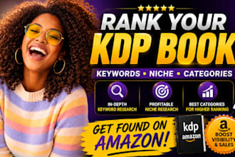 do amazon KDP keyword research niche and category optimization to rank your book