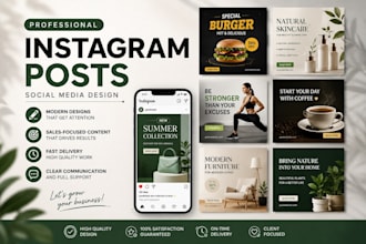 create professional promotional instagram posts
