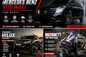 create professional automotive ads for vehicles and parts