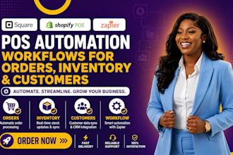 set up pos automation workflows for orders inventory and customers