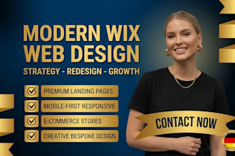 redesign german wix, wix online shop for german dealers
