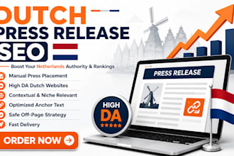 do dutch press release SEO backlinks for netherlands