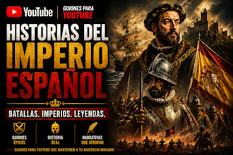 haré videos sobre historia española para tu canal de youtube