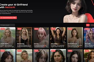 develop nsfw ai character websites, ai chatbot websites, ai website, ai web app