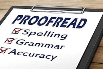 proofread and edit your english document
