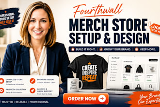 redesign fourth wall store website set up fourthwall store redesign pod merch