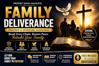 offer family deliverance prayers and spiritual guidance
