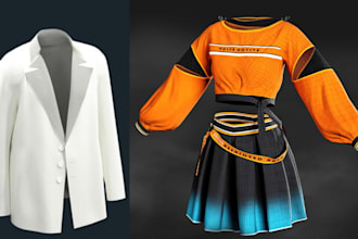 create clo 3d fashion tech pack and clothing patterns for manufacturing