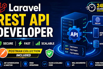 develop laravel rest API for your web or mobile application