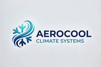 design a modern and professional air conditioning brand logo