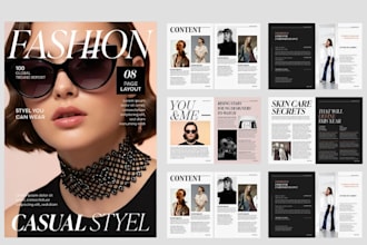 design magazine layout, business flyer, newspaper ad, poster, print ad design