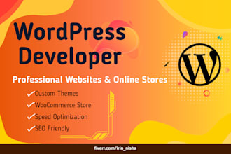design a modern wordpress website for your needs