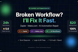 troubleshoot and fix your zapier automation or make workflow