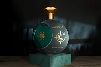 design perfume bottle label and fragrance sticker