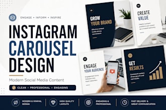 create modern instagram carousel posts