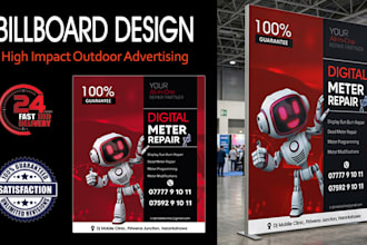 design billboard, hoarding, and eye catching outdoor banner