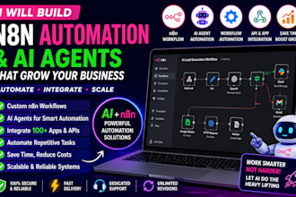 build n8n automation workflow and ai agent for business automation