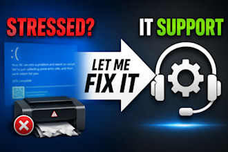 be your IT support specialist for troubleshooting helpdesk and system admin