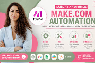build your make com fix make com automation make com ai workflow make scenerio