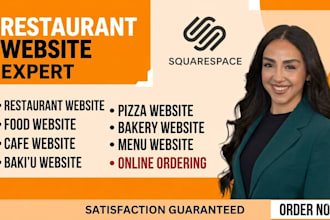 restaurant website design on squarespace with online ordering for cafes and food