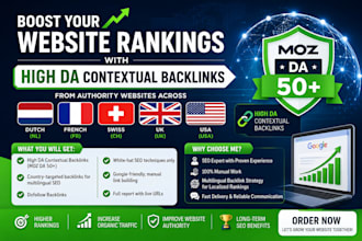 provide high da contextual backlinks from nl, fr, ch, UK and USA