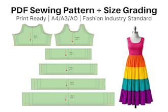 create garment sewing patterns for fashion brands