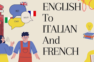 translate english, french and italian documents professionally