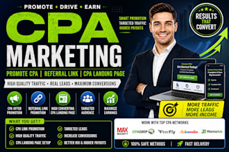 do cpa marketing, promote cpa referral link,cpa landing page