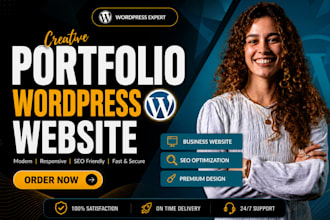 ceate portfolio website design wordpress portfolio website resume resume website