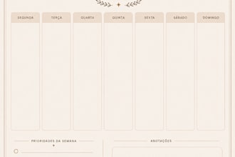 design aesthetic planner, checklist and PDF in canva