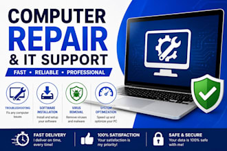 fix computer issues and install software