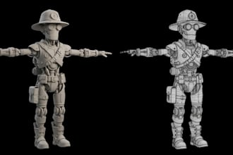 rig model second life avatar character mesh body animesh and bento skeleton