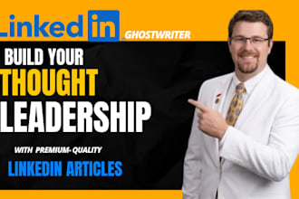 ghostwrite linkedin posts and thought leadership content for executives