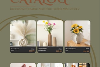 design professional canva templates for product catalogs fashion poster