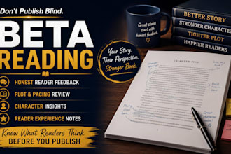 be your beta reader  give detailed feedback on your manuscript