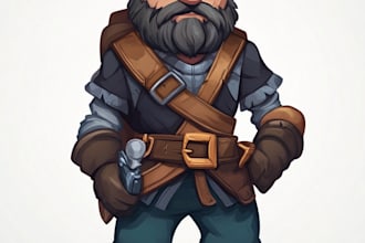 draw 2d game character or 2d game character