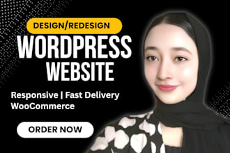 design, redesign, build, modern wordpress website development