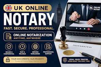 notarize your documents with fast UK online notary service