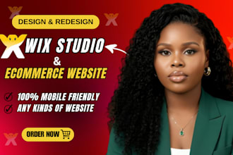 setup and redesign wix studio website and design wix ecommerce store